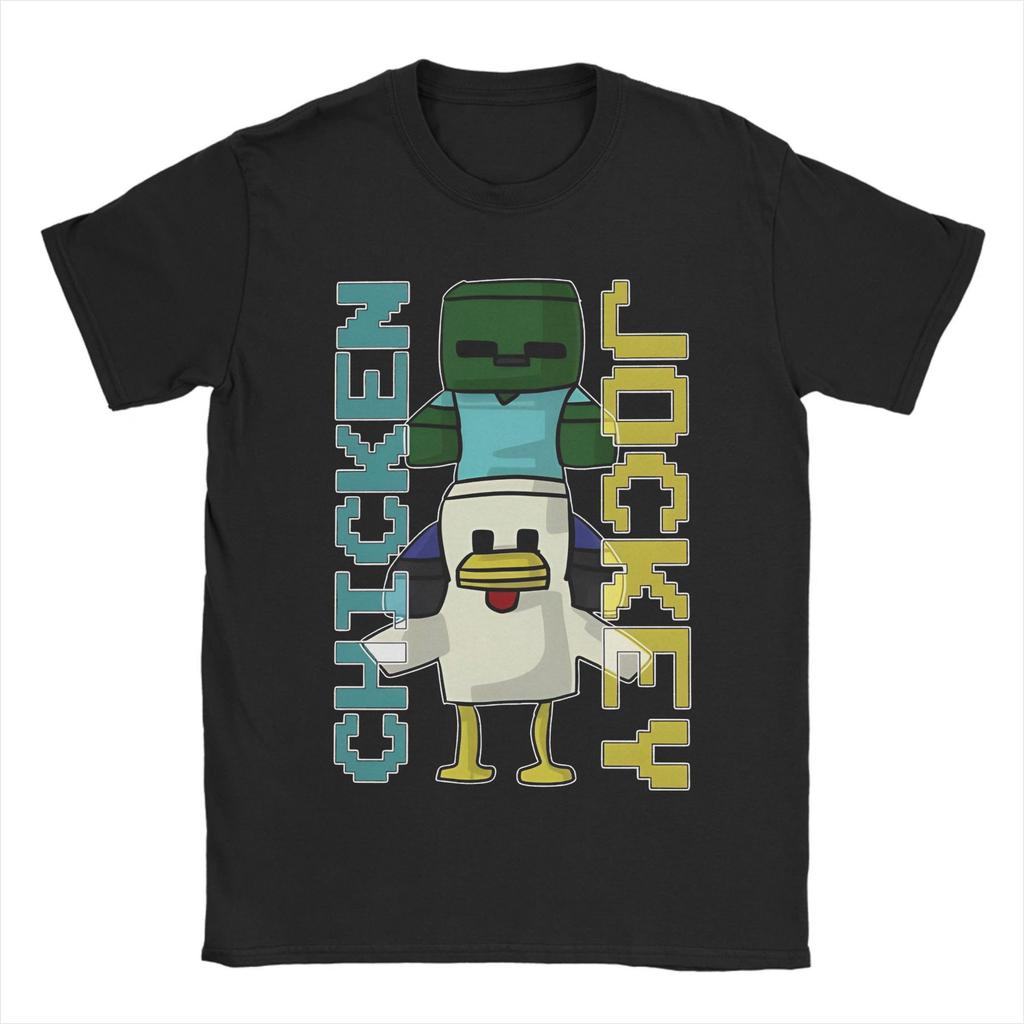 Printed Steve's Lava Chicken Pixel 2025 Movie T Shirt for Men Women 100% Cotton Tee Shirt Short Sleeve Clothing