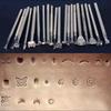 20pcs Metal Leather Working Saddle Making Tools Carving Leather Craft Stamps Kit DIY Printinting Craft Supplies Leather Tools