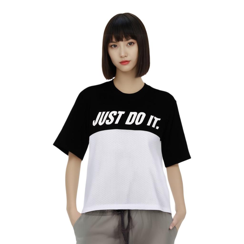 Nike Drop Shoulder Sleeve T Shirt Women's Black AJ8663-011