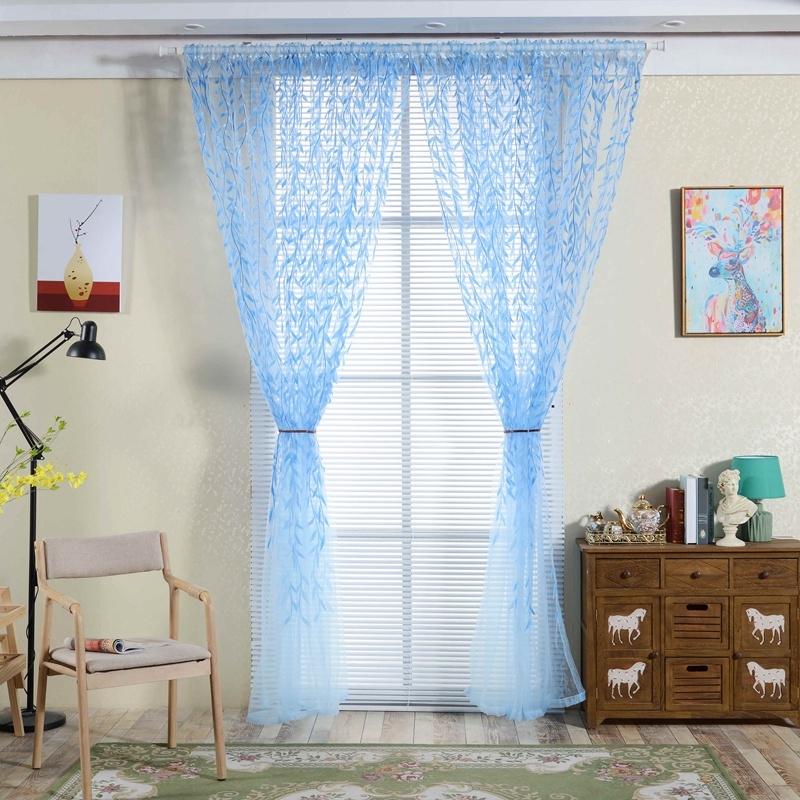 Beautiful Sweet Style Willow Window Touchdown Window Yarn Curtains Home Decoration