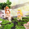 Miniature Cute Flower Fairy Statue Miniature Cartoon Landscape Decoration Doll House Accessories Family Decoration
