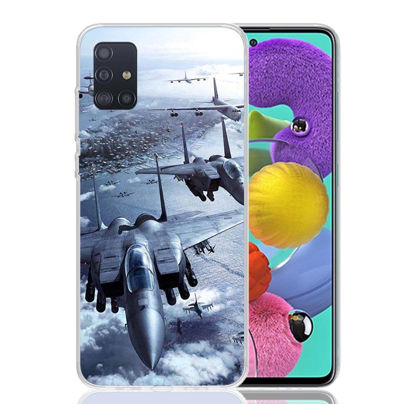 Military Aircraft Warship Fighter Phone Case for Samsung Galaxy A52 A51 A50S A12 A22 A32 A72 A10S A30S A31 A71 Note 20 Ultra 10