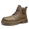 Martin Boots Men's Autumn and Winter New High-quality Zipper British Style Ins Mid-top Comfortable Trendy Shoes Platform Men's Shoes
