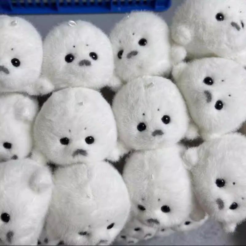 Kawaii White Seal Plush Toy Bag Pendant Animal Pendant Animal And Cute Plush Doll Pendant Doll Keychain Bag Pendant For Gift