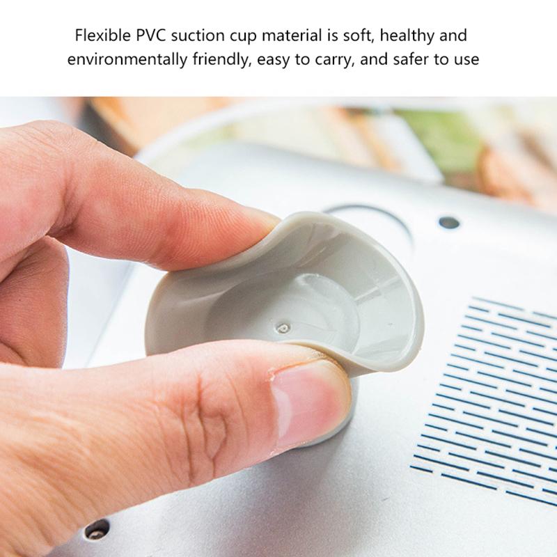 4-teiliger Laptopständer mit Saugnapf, der das Kühlpad erhöht, geeignet für Gaming-Business-Office-Multifunktionsheizkörper