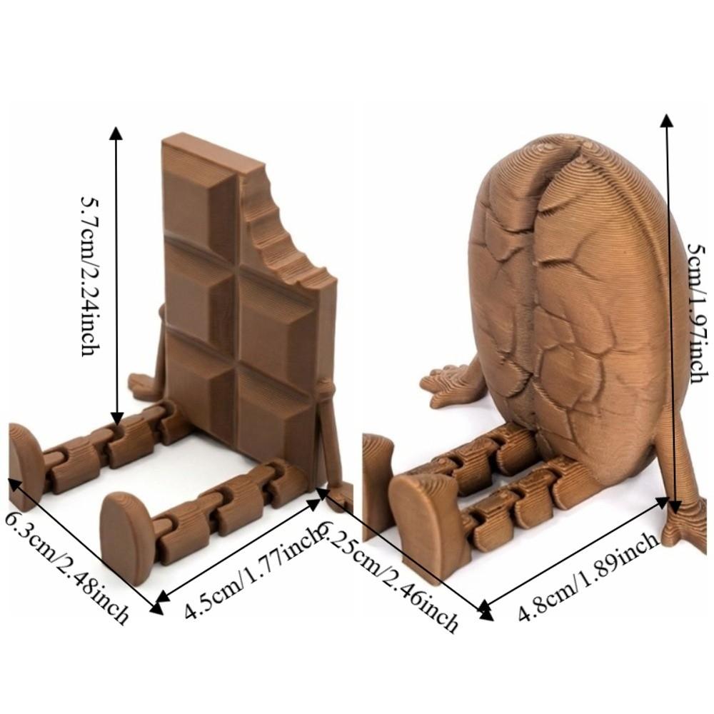 3D Print Coffee Bean Ornaments Multi Functional Funny Chocolate Ornament Model Sculpture Home Decorations Office
