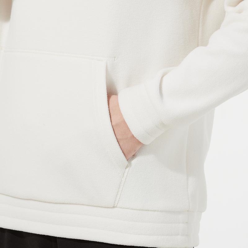 Puma Polar Fleece Hoodie With Logo Print Men Tops Off-White 534929-93