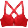 Front Closure Plus Size Bra Wire Free Ultra-thin Sexy Lace Bra Large Size Women Underwear Adjusted-straps C D E Cup