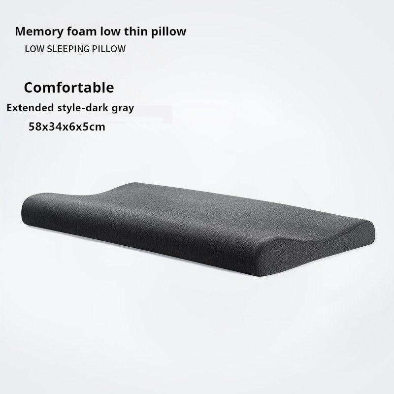 Memory Foam Low Soft Pillow Neck Spine Protection Thin Pillow for Children Teenager Adult Pregnant Health Care Pillow