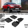 15-Year Suzuki BREZZA RHD TPE Waterproof Wear-Resistant Odorless Eco-Friendly Car Floor Mats