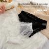 Lace Mesh Girl Underwear Cotton Crotch Women Panties Lace Bow Tie Mid-rise Sexy Lingerie For Ladies Briefs