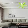 Fixed Retractable Mid-Link Small Ceiling Fan for Floor Bed