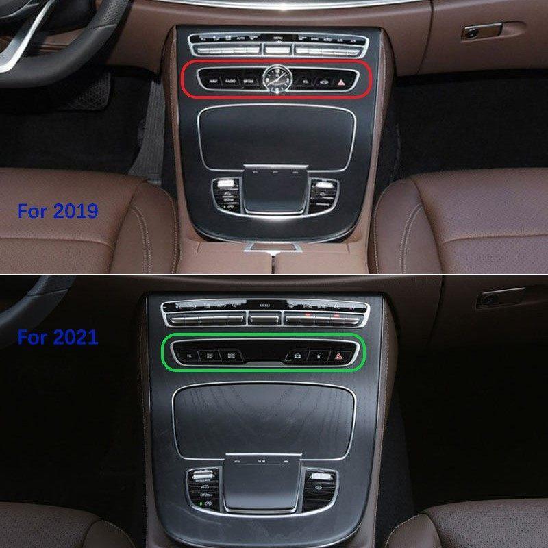 2pcs Car Interior Accessories Center Console Decoration Panel Cover Trim For Mercedes Benz E Class W213 S213 A238 C238 -
