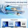 Braided Dual Type-C Fast Charging Cable for iPhone 15/16