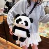 Super cute giant panda plush cartoon doll cute backpack sweet soft cute girl doll backpack