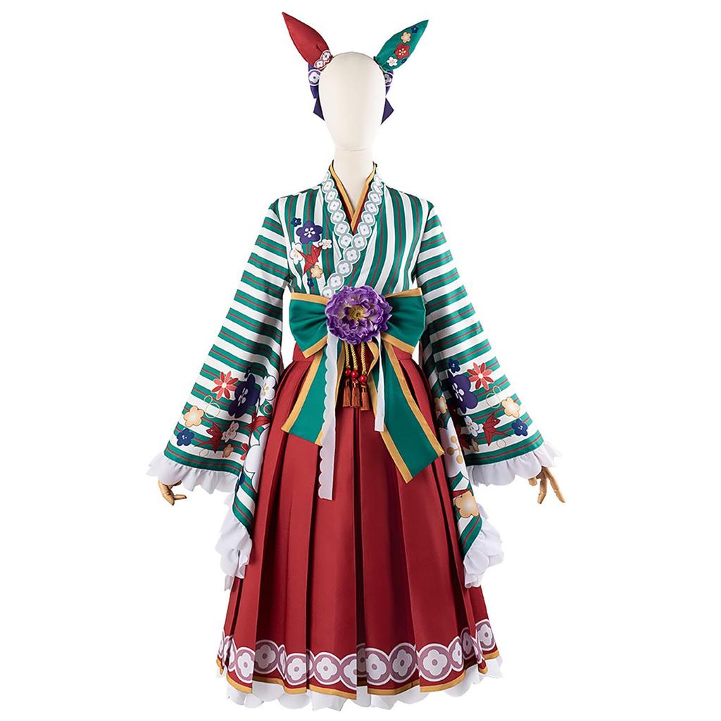 [Milky Time] Uma Musume Nice Nature Cosplay Halloween Anime Hakama Furisode (M)