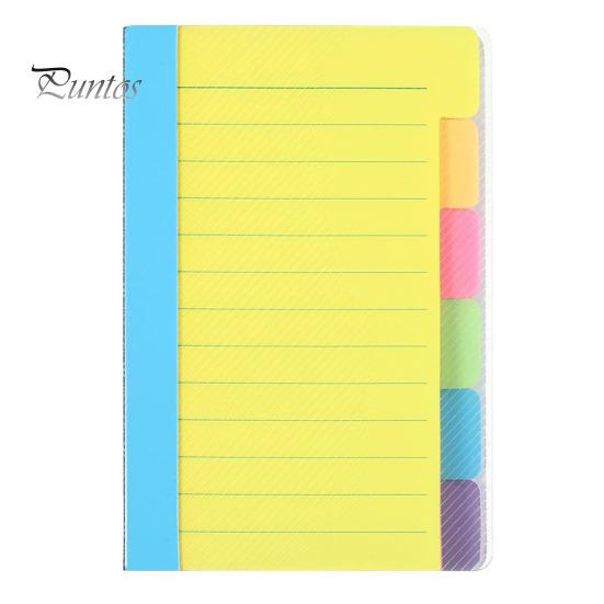 

Блокнот с линейкой, набор красочных липких заметок, компактный блокнот с вкладками, блокнот для заметок для домашнего офиса, школы разноцветный
