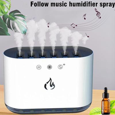 Humidifier With 6 Mist Outlets That Emit Fog With Music