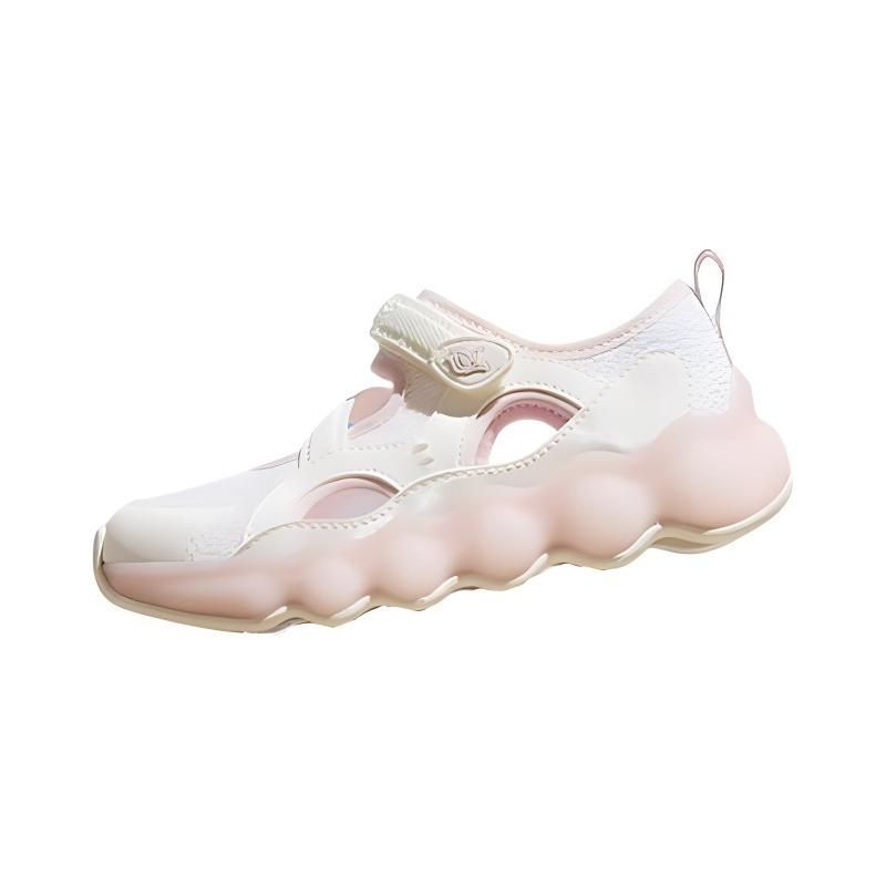 Anta Comfortable Versatile Simple Shock Absorbing Durable Kids Sandals Kids Sandals White Pink 322429980-3 33