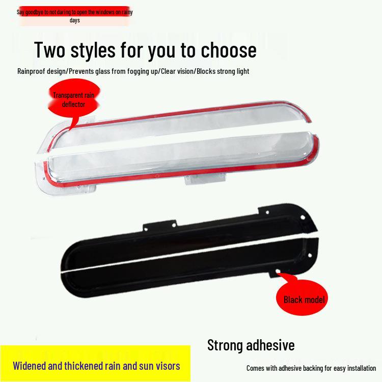 JH6 Transparent Original Rain & Sun Visor for One-Piece Trucks