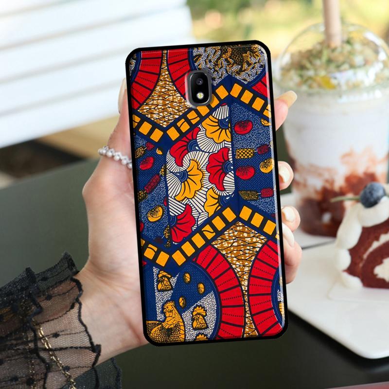

African Style Fabric Print Phone Case For Samsung Galaxy J1 J3 J5 J7 2016 A3 A5 2017 J4 J6 A6 A8 Plus J8 2018 Cover A6 2018