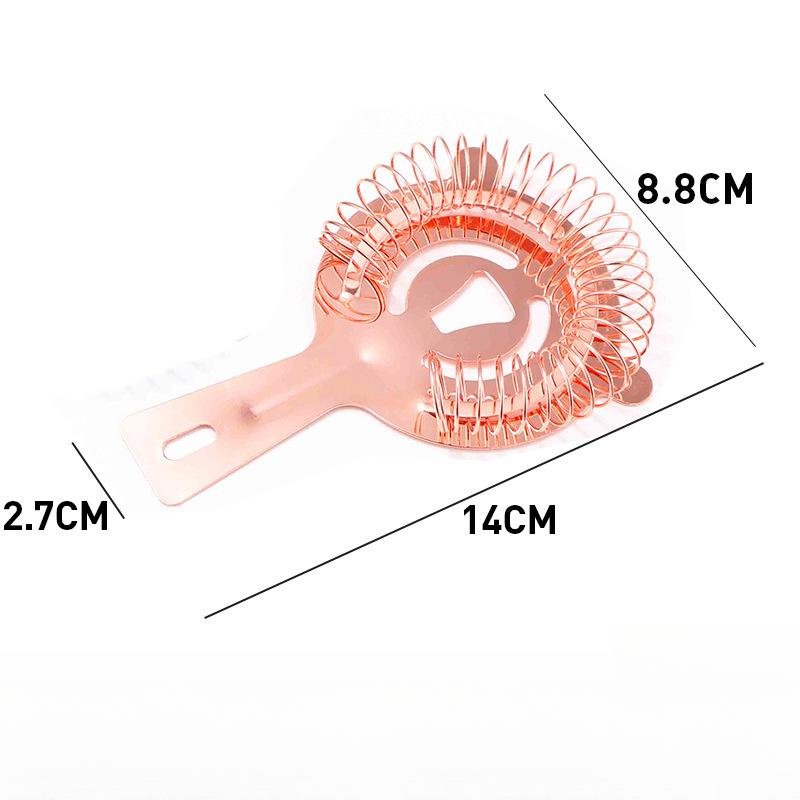 

Фильтр для льда из нержавеющей стали 304, барный миксер для коктейлей, кофе, молочного чая, блокиратор льда, инструмент для фильтрации льда розового золота