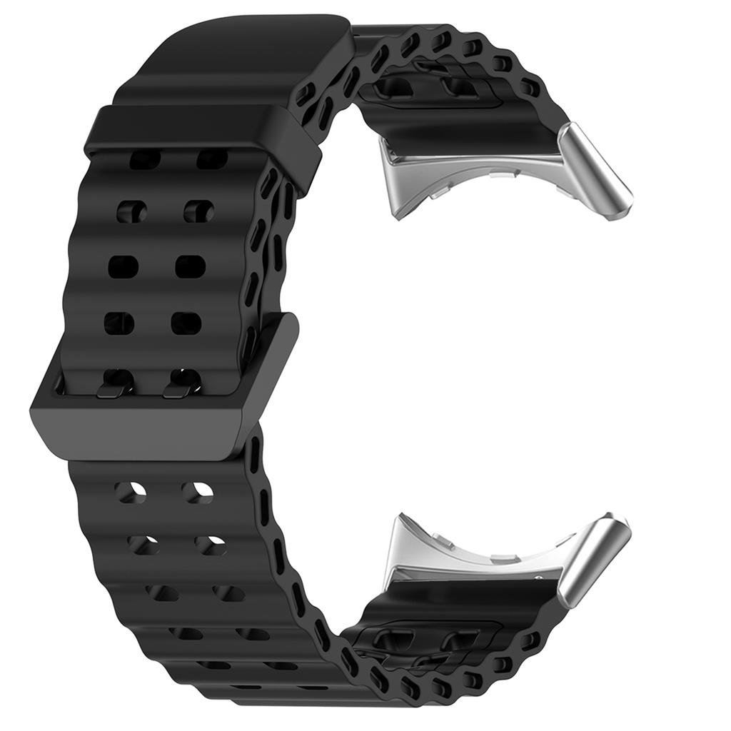 Banda Océano Marino Para Google Pixel Watch 4/3 45mm Correa de Silicona Bicolor para Pixel Watch 3/4 45mm Pulsera Deportiva Transpirable