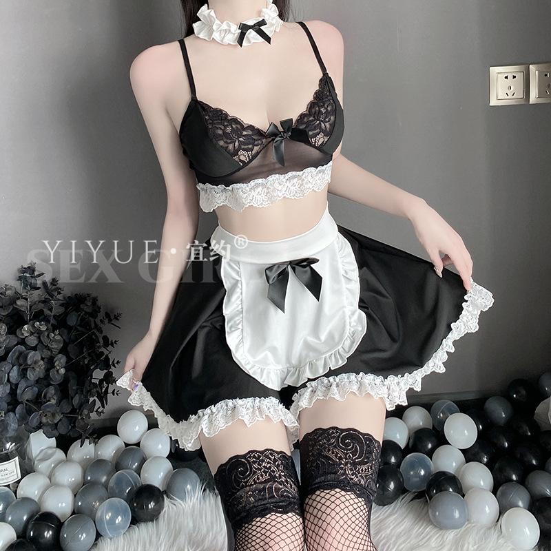 Original Erotic Underwear Sexy and Cute Maid Uniform Seductive Pure Desire Maid Role-playing Set 1104