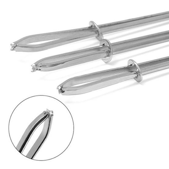 4/8 Pcs Drawstring Threader Tool Set Stainless Steel DIY Rope Wiring Clips Sewing Tool Easy Draw String Clip Replacement