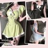 Jin Xiao High-End Avocado Dress Style Swimwear - Sexy, Sweet, and Conservative Belly Covering Design