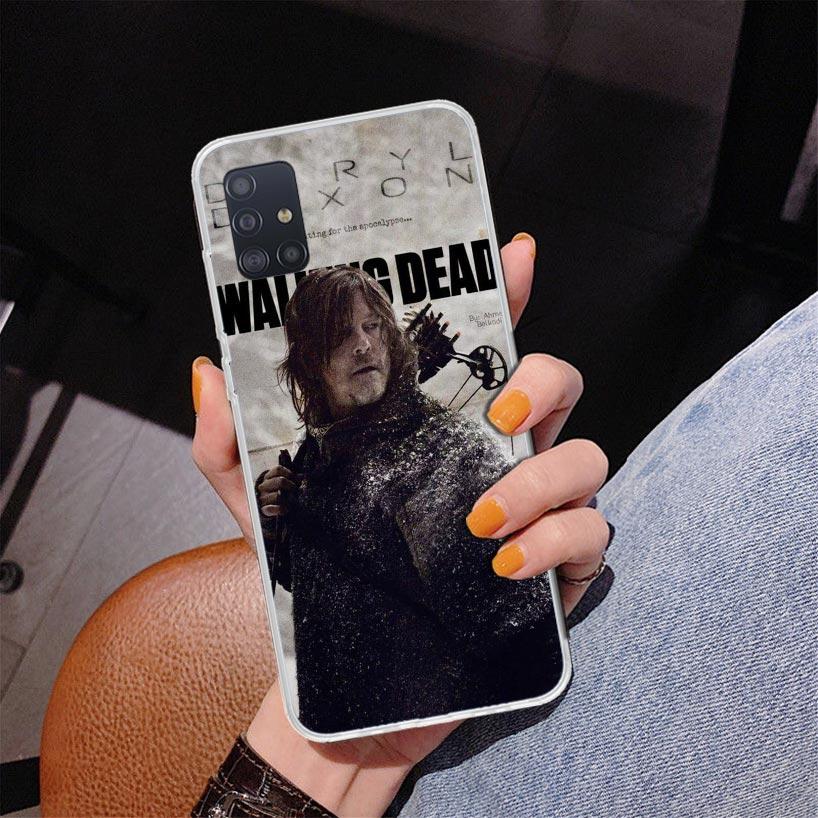 The Walking Dead Daryl Dixon Phnoe Case for Samsung Galaxy A12 A22 A32 A42 A52 A51 A50S A20S A10S A41 A31 A21S A40 A30S A20E A71