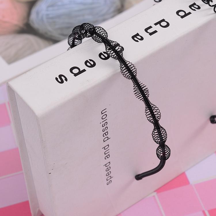 Adjustable Metal Wavy Hairband for Long Hair - Unisex Celebrity Style