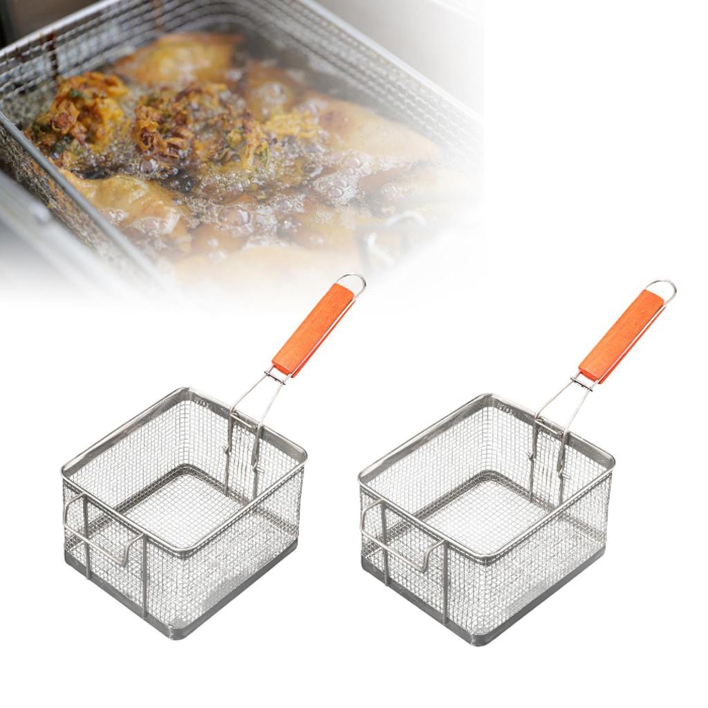 Fritteusenkorb Fritiersieb Kochwerkzeug Fritier-Servierkorb für die Küche