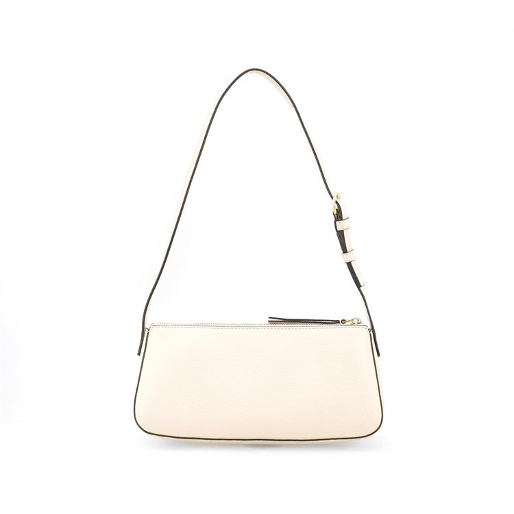Tory Burch Mcgraw Logo Pebbled Leather Tote Bag Women Handbags White 134507-724