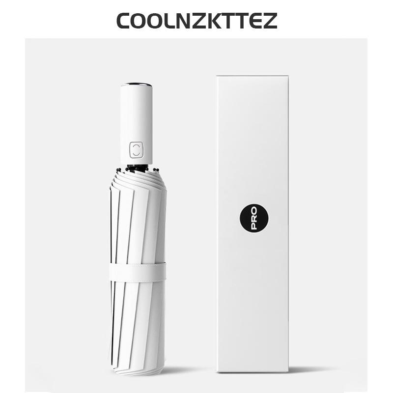 Trefaldigt automatiskt UV-skyddande paraply med anpassad logotyp