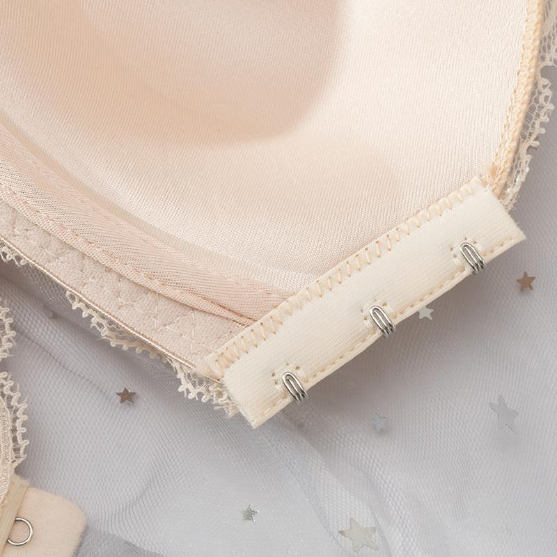 Dünner großer BH mit Schnalle vorne, Spitze, sexy, nahtlos, ohne Stahlring, Weste, schöne Rückenanpassung, Damen-Unterwäsche-BH