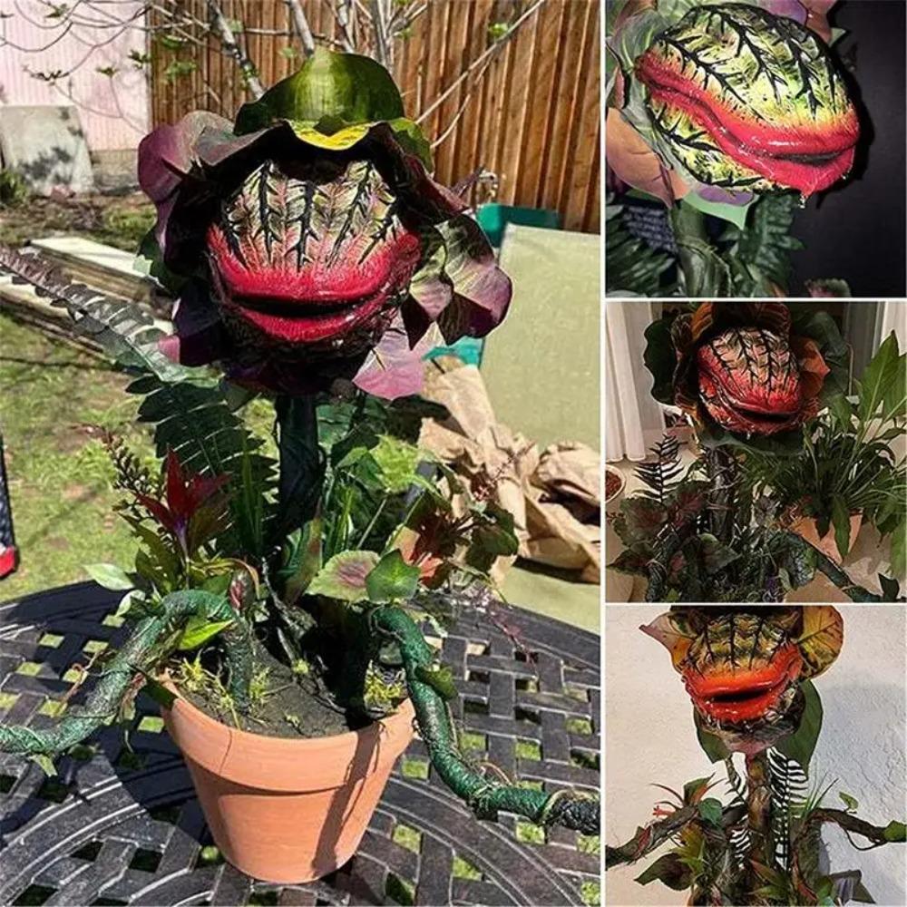 Halloween Resin Audrey II Piranha Plant Decoration Pop Movie Little Shop Of Horrors Statues Audrey II Figurine Garden Sculpture