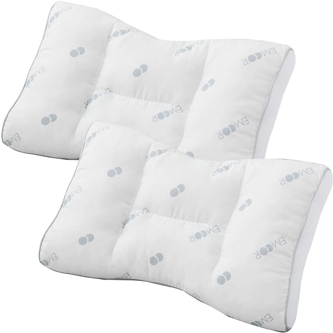 

Наволочки EMOOR (56x36см), Набор из 2 штук, Антибактериальные и устойчивые к запаху, Двусторонние наволочки с бусинами, Гостиничного качества, Подходят для спящих на боку