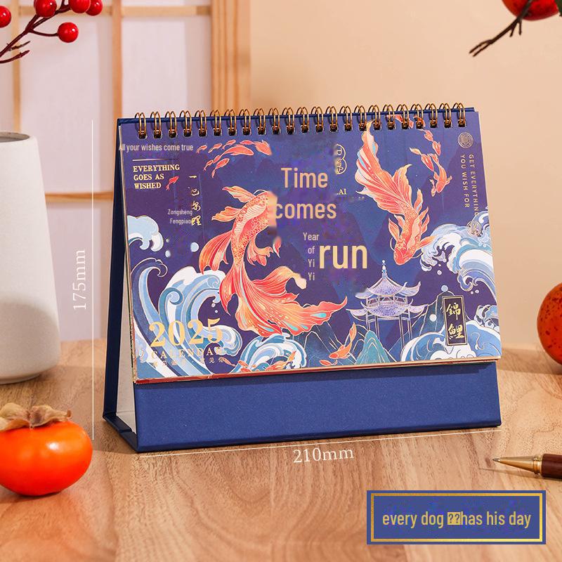 

Новогодний настольный календарь серии Koi Fenghua на 2025 год: Креативный старинный стиль для студентов и бизнеса 2025
