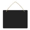 W89C Double Sided Erasable Chalkboard Signs Small Message Board Hanging Blackboard Sign for Wedding Bakery Home Party