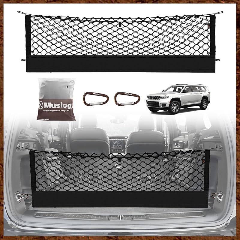 Muslogy Truck Bed Cargo Net Compatible With Honda Ridgeline 2017-2024 2025 Accessories Storage Organizer Pickup Truck Bed Envelope Style Cargo Net