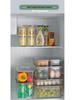 Food Grade Plastic Storage Box with Lid for Refrigerator/Freezer - Rectangular Container for Fruits & Vegetables
