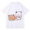 Bubu Dudu Couple T-shirt Panda Is Spy Love Activity Couple T-shirt Cute Match Coton T-shirt Women's Valentine's Day Gift