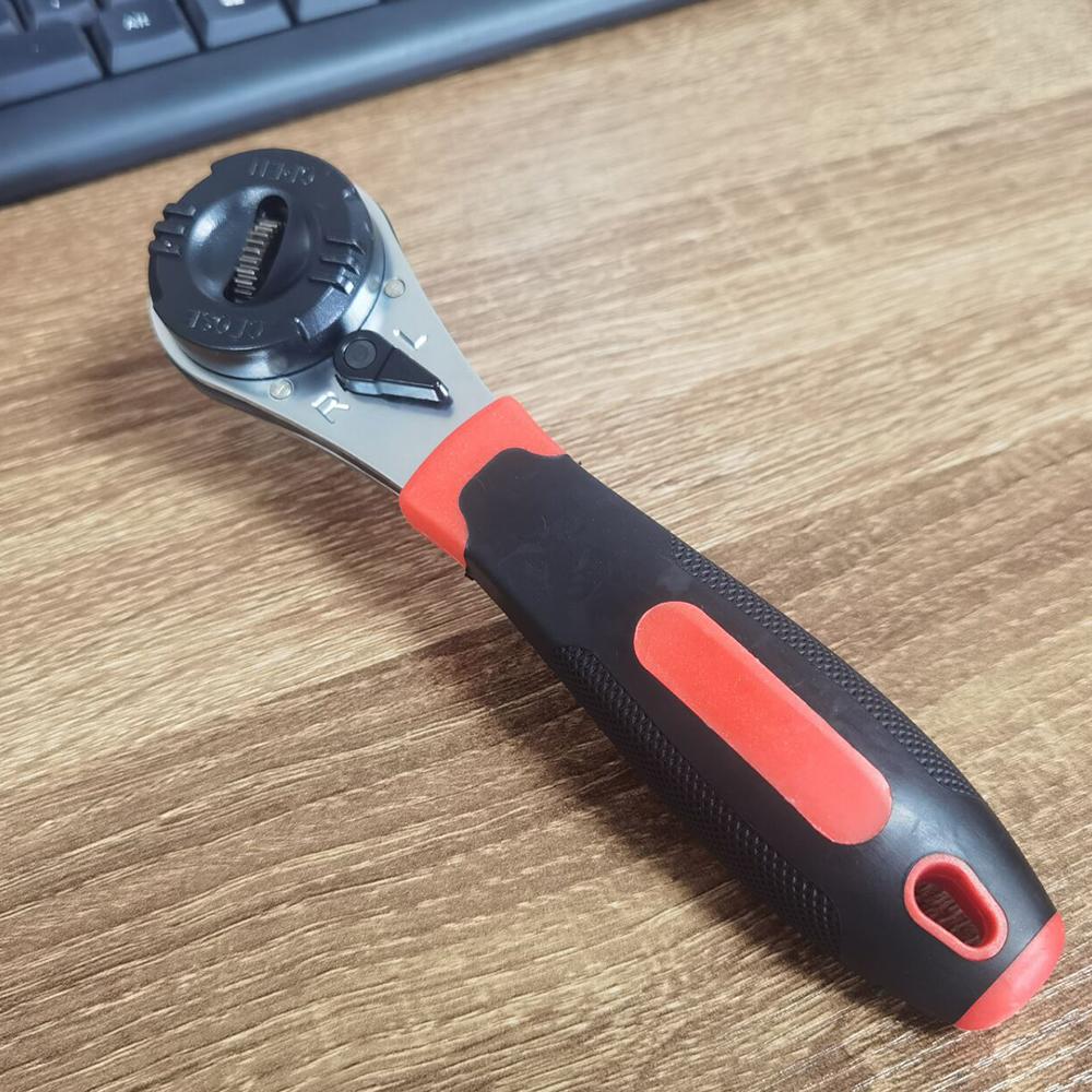 Adjustable Wrench Treated Ratchet Wrench 6-22mm Universal Adjustable Socket Wrench Ratcheting Wrench Jaw Ratchet 40Cr Bolt 50CrV (as the picture,6-22mm)