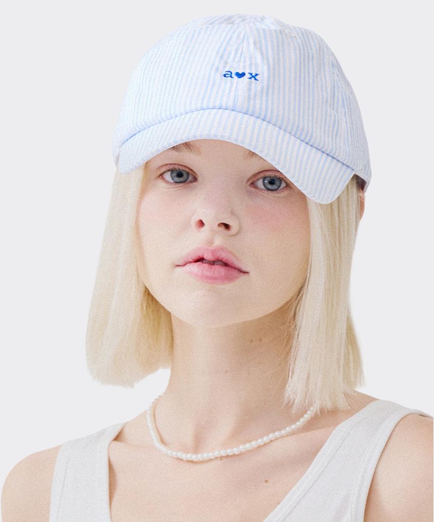 AOX Aox Stripe Ribbon Ball Cap Blue