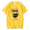 Unisexs HighQuality Pure Cotton Casual TShirt Trendy Short Sleeve Tops with Heisenberg Print from TV Series Breaking Bad