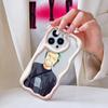 Cartoon Pattern Cream Texture Casing Wavy Edge Soft Silicone Cover Phone Case for IPhone Samsung Huawei Honor Xiaomi Redmi OPPO Realme Vivo Infinix