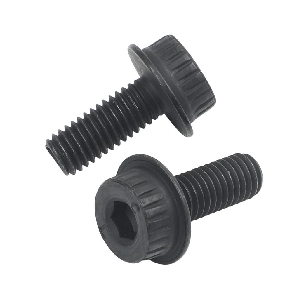 2pcs M8-1.25x20mm Left Hand Blade Bolt N600011 For DWS715 DWS779 Miter Saw Replacement Parts Black Hardware