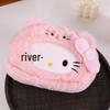 Japanese Style Cat Plush Pencil Case - Cute Beaver Cartoon, Large Capacity Stationery Storage Bag