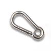 1PC Spring Snap Hook Outdoor Camping Carabiner Stainless Steel Safety Buckle for Swing Rope Fitness Equipment Key Chain Hooks